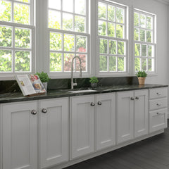 ZLINE 24 in. Rome Dual Mount Single Bowl Fireclay Kitchen Sink with Bottom Grid - FRC5123-CL-24