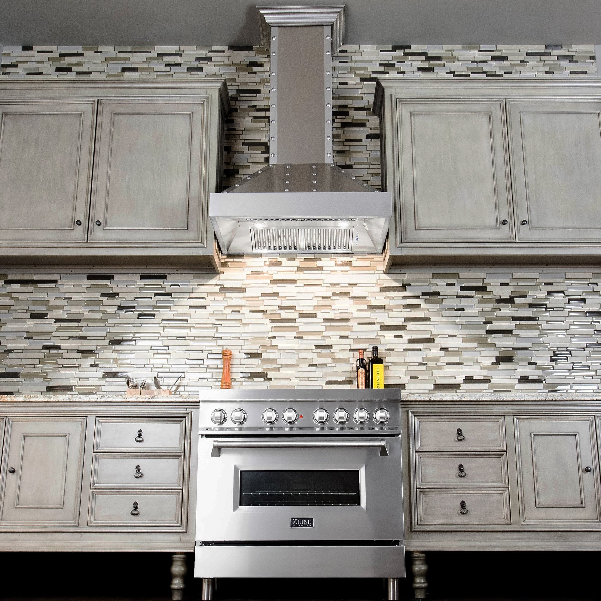 ZLINE Convertible Vent Designer Series Wall Mount Range Hood in DuraSnow™ Stainless Steel - 655-4SSSS