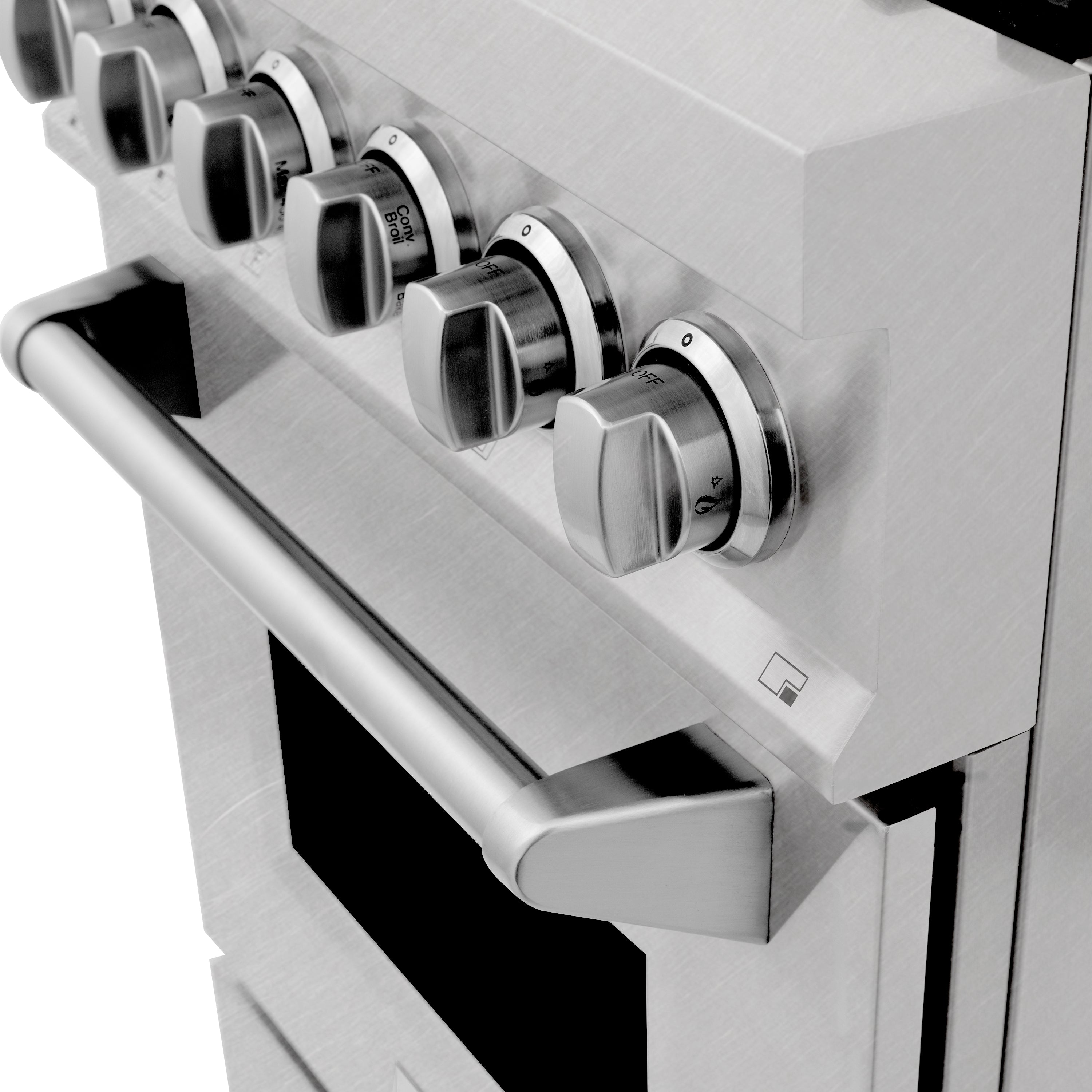 ZLINE 24” Professional DuraSnow® Dual Fuel Range RAS-SN-24