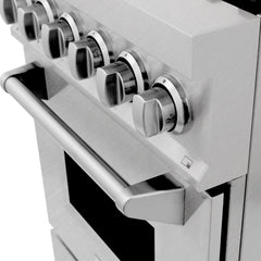 ZLINE 24” Professional DuraSnow® Dual Fuel Range RAS-SN-24