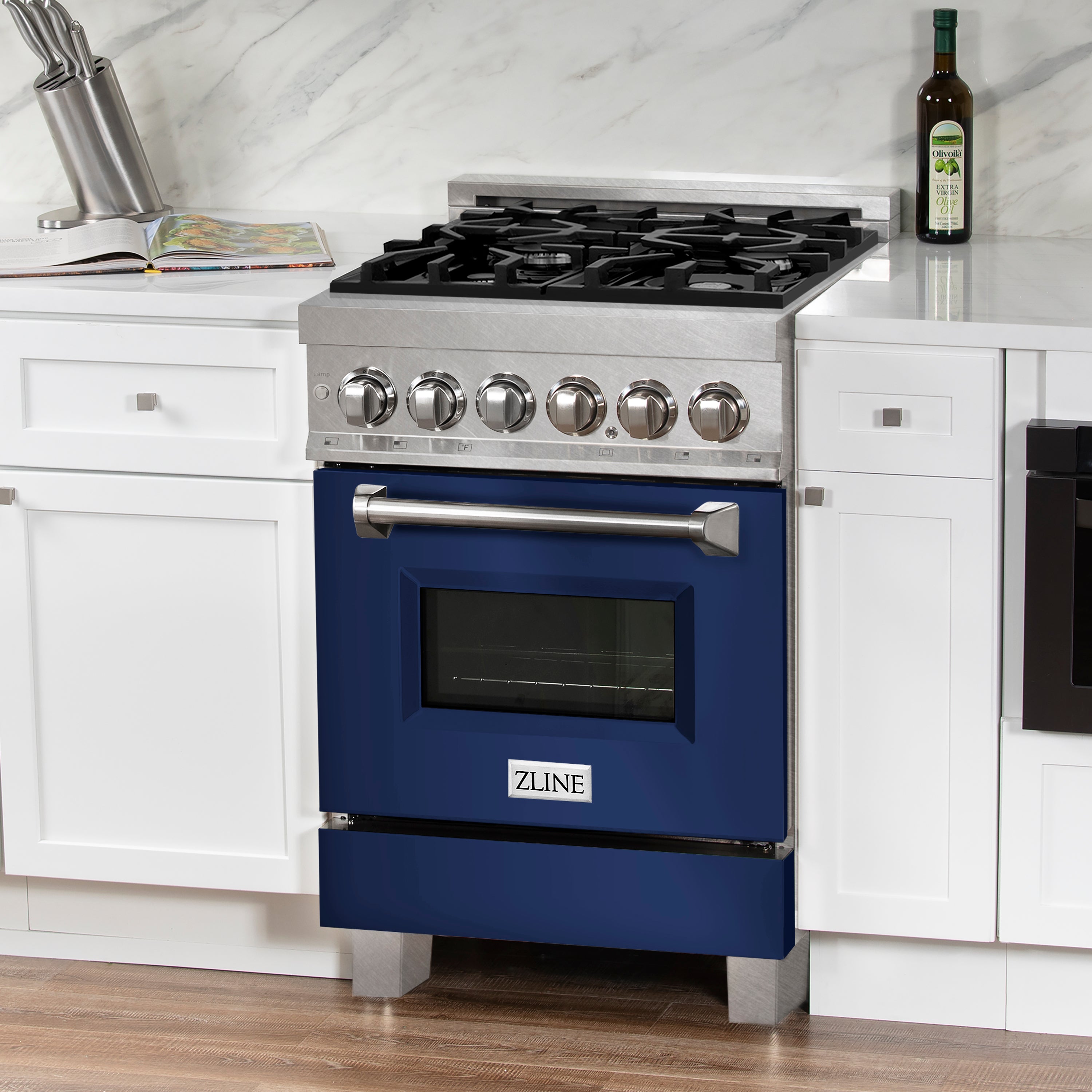 ZLINE 24” Professional DuraSnow® Dual Fuel Range RAS-SN-24