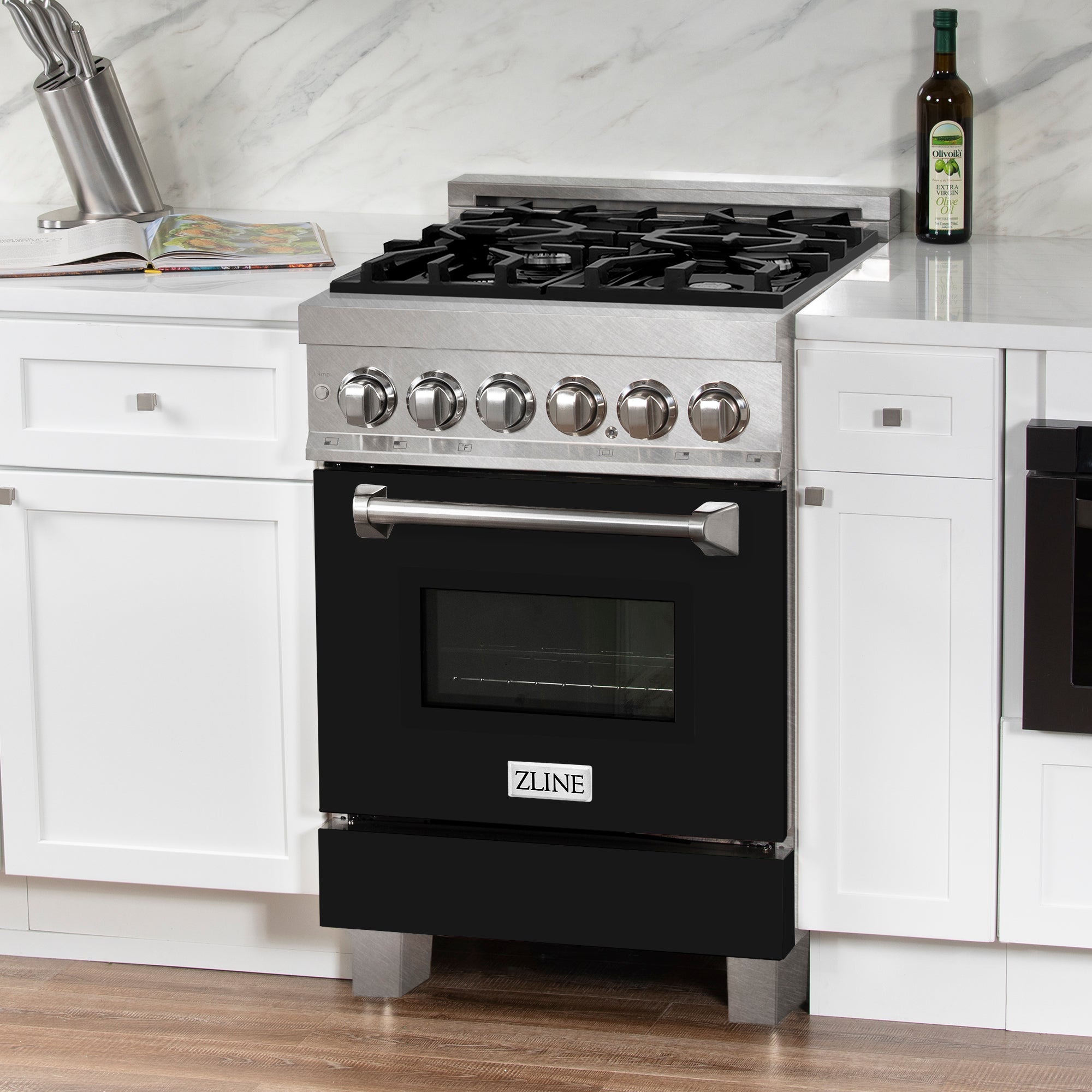 ZLINE 24” Professional DuraSnow® Dual Fuel Range RAS-SN-24
