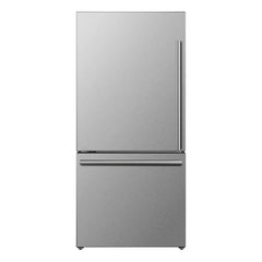 Forno Milano Espresso 31-Inch Stainless Steel Bottom Freezer Refrigerator, 17.2 cu.ft., Built-In Ice Maker, ENERGY STAR - FFFFD1786-31