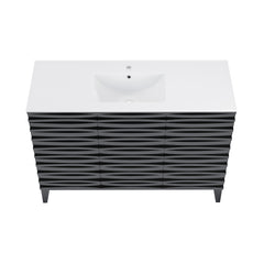 Swiss Madison Cascade 48" Bathroom Vanity in Black - SM-BV557B