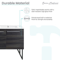 Swiss Madison Annecy 60" Bathroom Vanity - SM-BV2 - The Home Selection