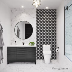 Swiss Madison Cascade 48" Bathroom Vanity in Black - SM-BV557B