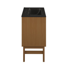 Swiss Madison Bosse 24" Freestanding Bathroom Vanity with Black 3-Hole Centerset Sink Top - SM-BV8801