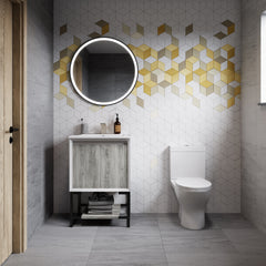 Swiss Madison Marseille 24 Single, Two Doors, Open Shelf Bathroom Vanity - SM-BV142