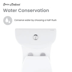 Swiss Madison Sublime One-Piece Elongated Toilet Dual-Flush 1.1/1.6 gpf - SM-1T205 - The Home Selection