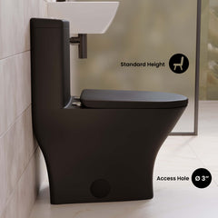 Swiss Madison Sublime II One-Piece Round Toilet Dual-Flush 1.1/1.6 gpf - SM-1T257