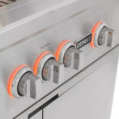 Coyote S-Series 30 Inch Freestanding Grill with 2 Infinity Burners™, RapidSear™ Infrared Burner, 700 sq. in. Cooking Area, Rotisserie, and Smoker Box - C2SL30FS