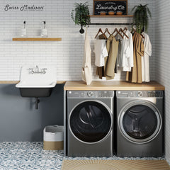 Swiss Madison Loire 22" Wall Hung Cast Iron Bathroom Sink - SM-WS350