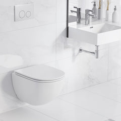 Swiss Madison St. Tropez Wall-Hung Elongated Toilet Bowl - SM-WT449 - The Home Selection