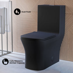 Swiss Madison Concorde One-Piece Square Toilet Dual-Flush 1.1/1.6 gpf - SM-1T106 - The Home Selection