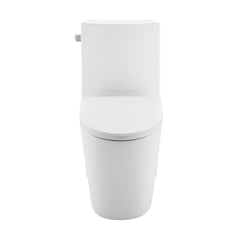 Swiss Madison St. Tropez Two-Piece 12" Rough-in 1.28 GPF Left Flush Toilet in Glossy White - SM-2T0801GW