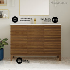 Swiss Madison Cascade 48'' Bathroom Vanity in Brown Oak - SM-BV557WN