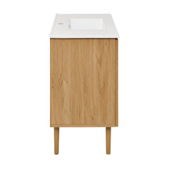 Swiss Madison Bron 36" Freestanding Bathroom Vanity in Golden Oak with Sink Top - SM-BV374