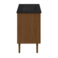 Swiss Madison Bron 36" Freestanding Bathroom Vanity with Black Sink Top - SM-BV6202
