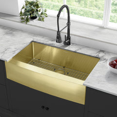 Swiss Madison Rivage 36" x 21" Stainless Steel, Single Basin, Farmhouse Kitchen Sink with Apron - SM-KS761 - The Home Selection