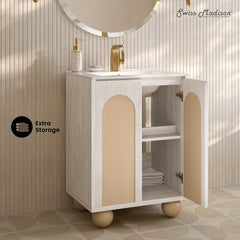Swiss Madison Plaisir II 24" Freestanding Bathroom Vanity with Sink Top - SM-BV0701
