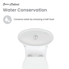Swiss Madison Santorini One-Piece Elongated Toilet Dual-Flush 1.1/1.6 gpf - SM-1T190 - The Home Selection