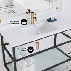Swiss Madison Pierre 36" Wall-Mounted Bathroom Vanity - SM-BV553 - The Home Selection