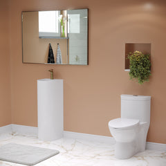 Swiss Madison Sublime One Piece Elongated Toilet with Touchless Retrofit Dual Flush 1.1/1.6 gpf ﻿- SM-1TK205 - The Home Selection