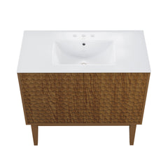 Swiss Madison Bosse 36" Freestanding Bathroom Vanity with 3-Hole Widespread Sink Top - SM-BV8802