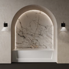 Swiss Madison Virage 60" x 30" Left or Right Hand Drain Alcove Bathtub with Apron - SM-AB58 - The Home Selection