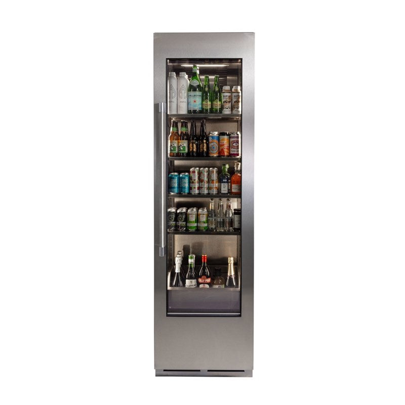 Perlick 24" Residential Single-Zone Beverage Column with Panel Ready Glass Door – CR24B