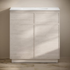 Swiss Madison St. Tropez 36" Freestanding Bathroom Vanity with 3-Hole Widespread Sink Top - SM-BV0802