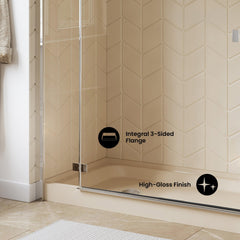 Swiss Madison Voltaire 60 x 32 Single-Threshold, Left-Hand Drain, Shower Base - SM-SB515 - The Home Selection