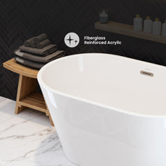 Swiss Madison Claire 48" Freestanding Bathtub - SM-FB550 - The Home Selection