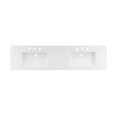 Swiss Madison Pierre 72 Double, Freestanding, Open Shelf, Matte Black Metal Frame Bathroom Vanity - SM-BV172