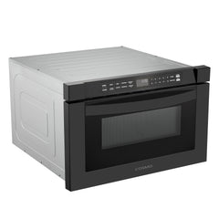 Cosmo Cosmo 24 in. Haven Collection 1.2 cu. ft. Built-in Microwave Drawer, 1000W, Touch Controls, Defrosting Rack in Matte Black - COS-12MWDBK