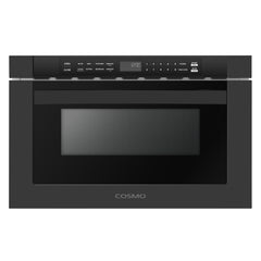 Cosmo Cosmo 24 in. Haven Collection 1.2 cu. ft. Built-in Microwave Drawer, 1000W, Touch Controls, Defrosting Rack in Matte Black - COS-12MWDBK