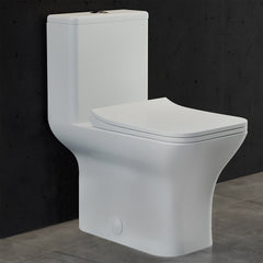 Swiss Madison Carré One-Piece Square Toilet Dual-Flush 1.1/1.6 gpf - SM-1T256 - The Home Selection