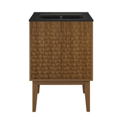 Swiss Madison Bosse 24" Freestanding Bathroom Vanity with Black Sink Top - SM-BV8801