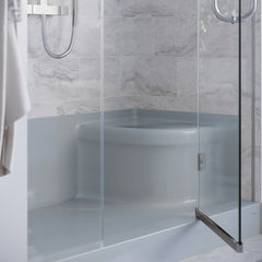 Swiss Madison Aquatique 60" x 32" Left Drain, Shower Base - SM-SB537 - The Home Selection