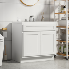 Vanity Art 36-Inch 2-Left Drawers Bath Vanity Cabinet Only - VA4036-2L