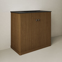 Swiss Madison Lafayette 36" Freestanding Bathroom Vanity with Matte Black, 3-Hole Widespread Sink Top - SM-BV8001