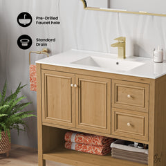 Swiss Madison Chateau 36" Freestanding Bathroom Vanity with Sink Top - SM-BV241 - The Home Selection