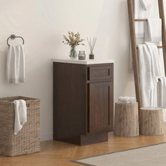 Vanity Art 15-Inch H 1-Drawer Bath Vanity Cabinet Only - VA4015