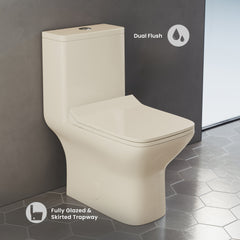 Swiss Madison Carré One-Piece Square Toilet Dual-Flush 1.1/1.6 gpf - SM-1T256 - The Home Selection