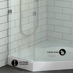 Swiss Madison Voltaire 42" X 42" Center Drain, Neo-Angle Shower Base - SM-SB534 - The Home Selection
