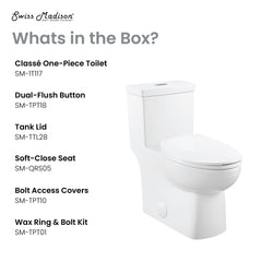 Swiss Madison Classé One-Piece Elongated Toilet Dual-Flush 1.1/1.6 gpf - SM-1T117 - The Home Selection