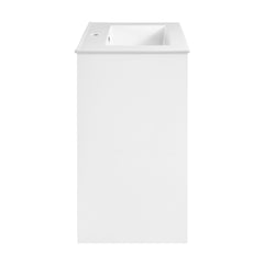 Swiss Madison Virage 24 in. White Bathroom Vanity With Ceramic Sink Top - SM-BV730W - The Home Selection