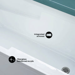 Swiss Madison Ivy 60" X 30" Right-Hand Drain Alcove Bathtub with Apron - SM-AB546 - The Home Selection