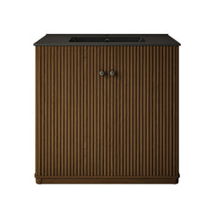 Swiss Madison Lafayette 36" Freestanding Bathroom Vanity with Matte Black Sink Top - SM-BV8001