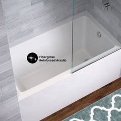 Swiss Madison Voltaire 54" X 30" Right-Hand Drain Alcove Bathtub with Apron - SM-AB558 - The Home Selection